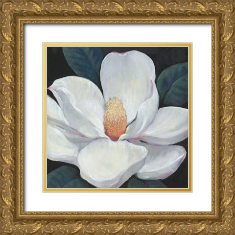 Blooming Magnolia I Gold Ornate Wood Framed Art Print with Double Matting by OToole, Tim