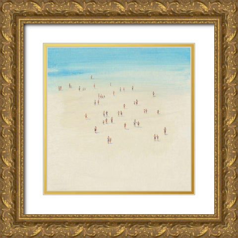 Beach Time I Gold Ornate Wood Framed Art Print with Double Matting by OToole, Tim