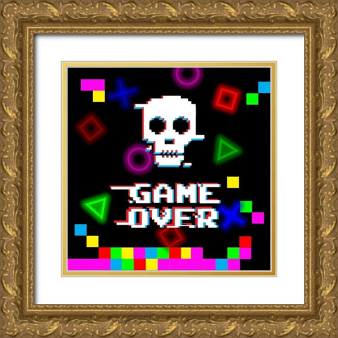 Level Up IV Gold Ornate Wood Framed Art Print with Double Matting by Parker, Jennifer Paxton