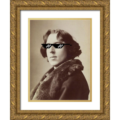 Masked Masters (Deal With It) Gold Ornate Wood Framed Art Print with Double Matting by Green, Jacob