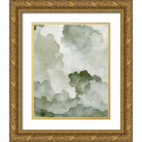 Impending Thunder IV Gold Ornate Wood Framed Art Print with Double Matting by Caroline, Emma