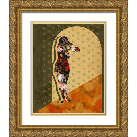 Goddess of the Flora I Gold Ornate Wood Framed Art Print with Double Matting by Popp, Grace