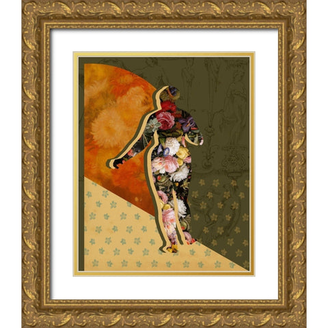 Goddess of the Flora II Gold Ornate Wood Framed Art Print with Double Matting by Popp, Grace