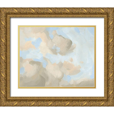 Cloud Coast II Gold Ornate Wood Framed Art Print with Double Matting by Green, Jacob