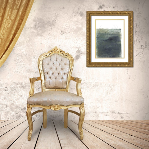 Roller Oxide II Gold Ornate Wood Framed Art Print with Double Matting by Green, Jacob