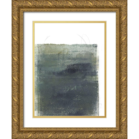 Roller Oxide II Gold Ornate Wood Framed Art Print with Double Matting by Green, Jacob