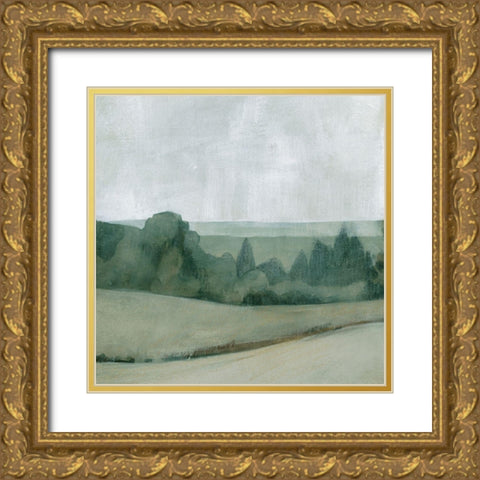 Soft Evening Landscape I Gold Ornate Wood Framed Art Print with Double Matting by Caroline, Emma