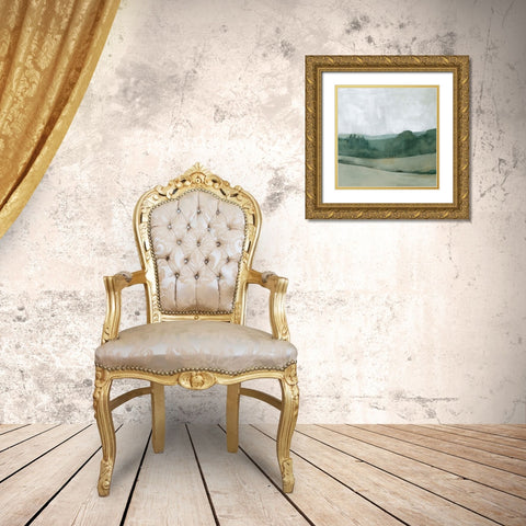 Soft Evening Landscape II Gold Ornate Wood Framed Art Print with Double Matting by Caroline, Emma