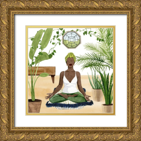 Alone Time II Gold Ornate Wood Framed Art Print with Double Matting by Popp, Grace