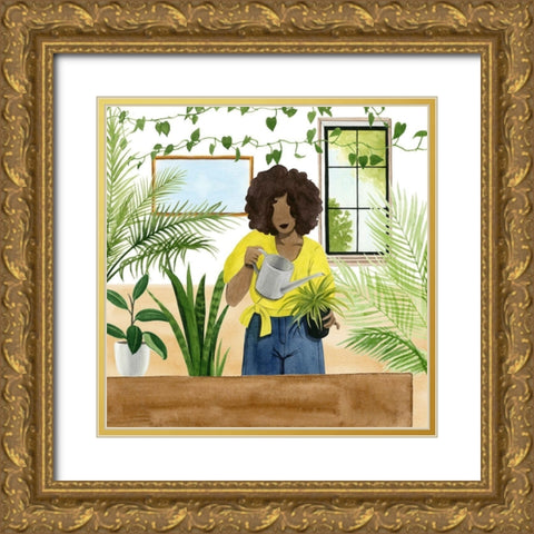 Alone Time III Gold Ornate Wood Framed Art Print with Double Matting by Popp, Grace