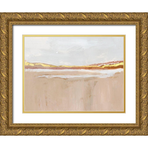 Gilded Expanse I Gold Ornate Wood Framed Art Print with Double Matting by Barnes, Victoria