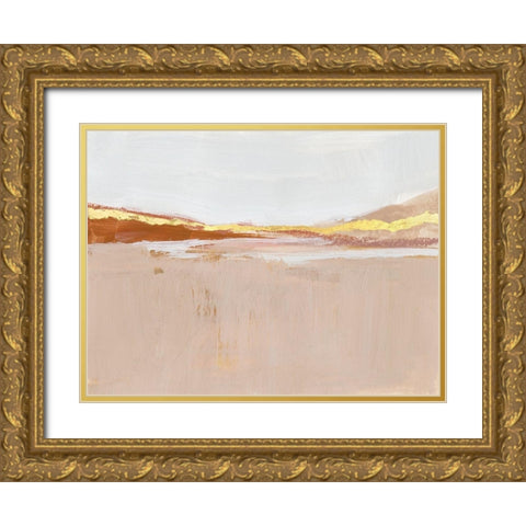 Gilded Expanse II Gold Ornate Wood Framed Art Print with Double Matting by Barnes, Victoria