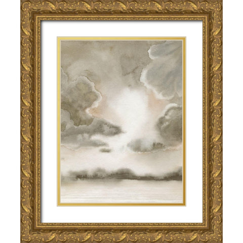 Sepia Sky II Gold Ornate Wood Framed Art Print with Double Matting by Popp, Grace