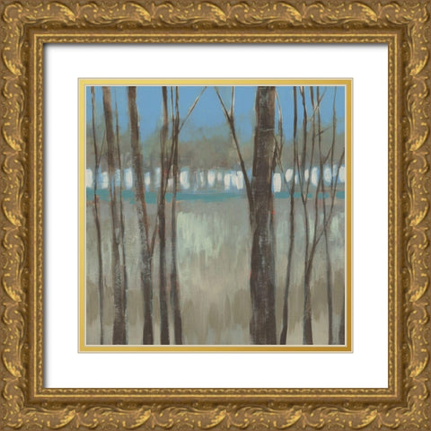 Within the Trees I Gold Ornate Wood Framed Art Print with Double Matting by Goldberger, Jennifer
