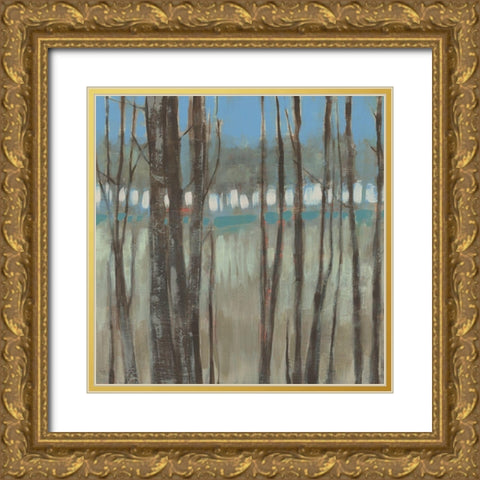 Within the Trees II Gold Ornate Wood Framed Art Print with Double Matting by Goldberger, Jennifer