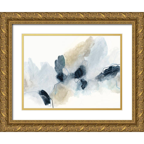 Tranquil Cloudbank II Gold Ornate Wood Framed Art Print with Double Matting by Vess, June Erica