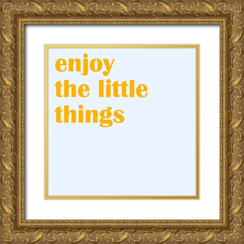 Little Joy IV Gold Ornate Wood Framed Art Print with Double Matting by Wang, Melissa