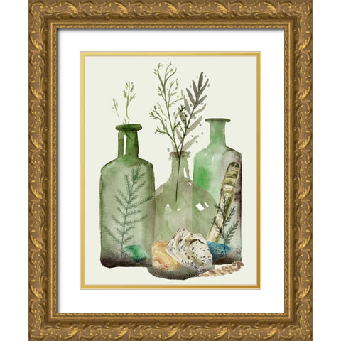 Ocean in a Bottle VI Gold Ornate Wood Framed Art Print with Double Matting by Wang, Melissa