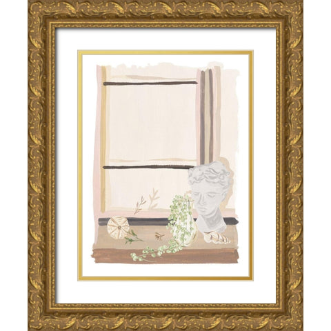 By My Window II Gold Ornate Wood Framed Art Print with Double Matting by Wang, Melissa