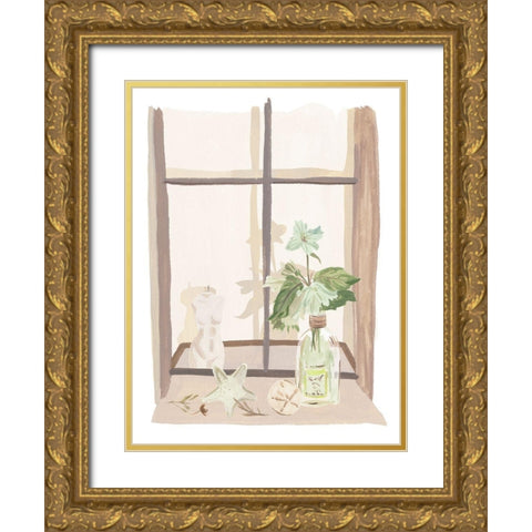 By My Window IV Gold Ornate Wood Framed Art Print with Double Matting by Wang, Melissa