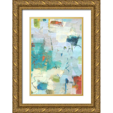 Galore II Gold Ornate Wood Framed Art Print with Double Matting by Jachimiec, Sue