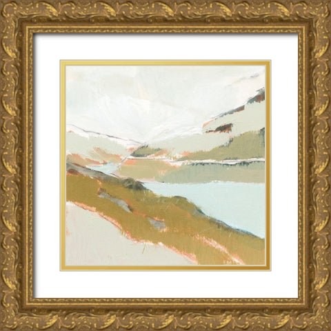 Fading Valley I Gold Ornate Wood Framed Art Print with Double Matting by Barnes, Victoria