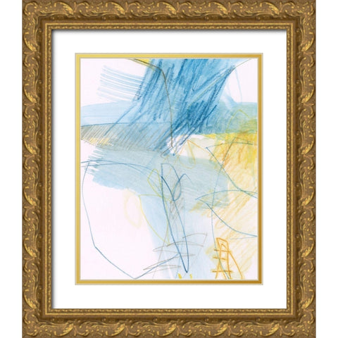 Mara II Gold Ornate Wood Framed Art Print with Double Matting by Jachimiec, Sue