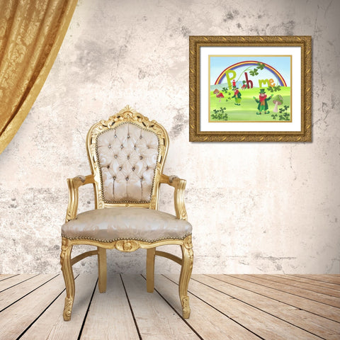 Pinch Me II Gold Ornate Wood Framed Art Print with Double Matting by Moore, Regina