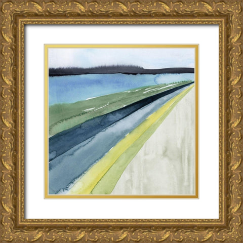 Pastel Perspective I Gold Ornate Wood Framed Art Print with Double Matting by Popp, Grace