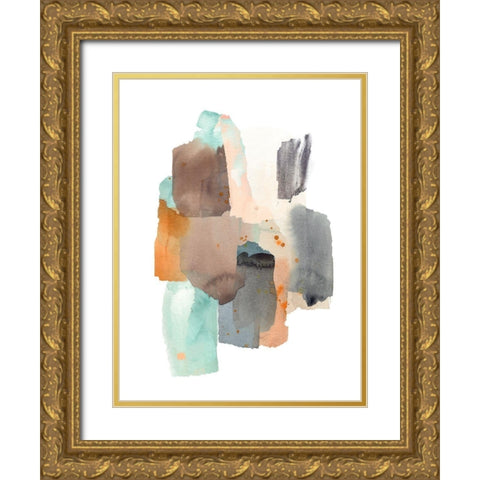 Glaciers Edge II Gold Ornate Wood Framed Art Print with Double Matting by Warren, Annie