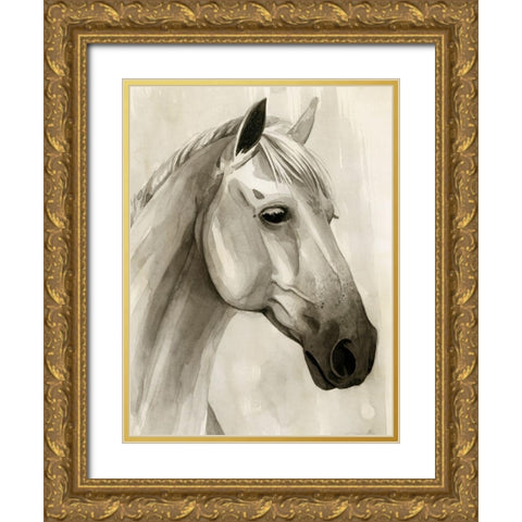 Freckled Pony II Gold Ornate Wood Framed Art Print with Double Matting by Popp, Grace