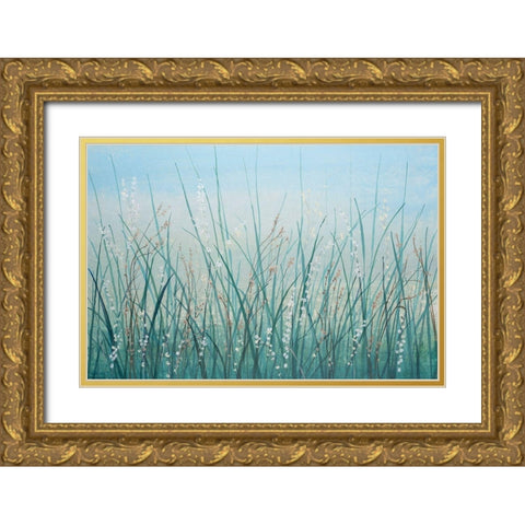 Tall Grass I Gold Ornate Wood Framed Art Print with Double Matting by OToole, Tim