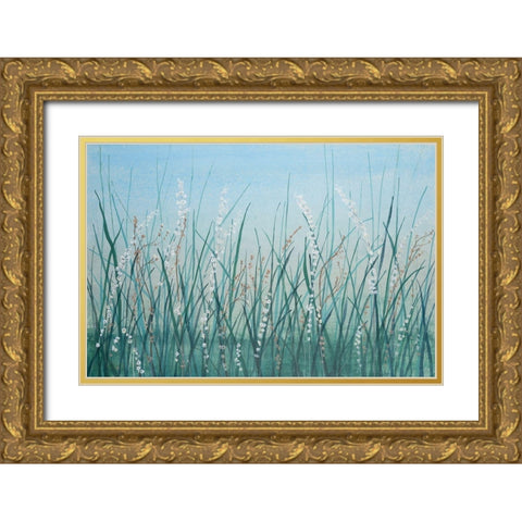 Tall Grass II Gold Ornate Wood Framed Art Print with Double Matting by OToole, Tim