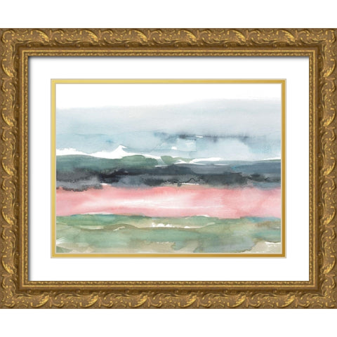 Blush Salt Bed II Gold Ornate Wood Framed Art Print with Double Matting by Harper, Ethan