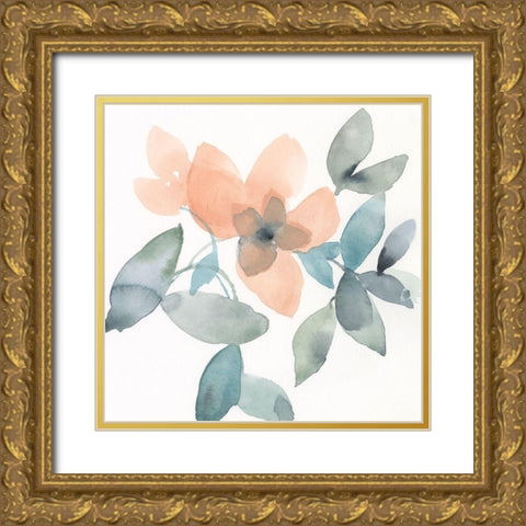 Water and Petals III Gold Ornate Wood Framed Art Print with Double Matting by Goldberger, Jennifer