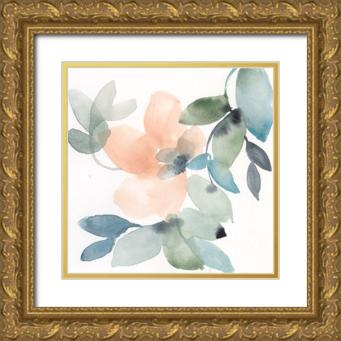 Water and Petals IV Gold Ornate Wood Framed Art Print with Double Matting by Goldberger, Jennifer