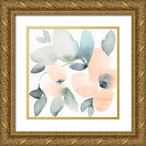 Water and Petals VI Gold Ornate Wood Framed Art Print with Double Matting by Goldberger, Jennifer