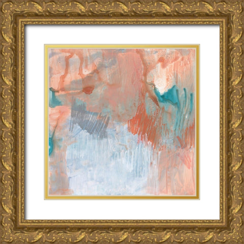 Coral Escape I Gold Ornate Wood Framed Art Print with Double Matting by Goldberger, Jennifer