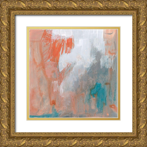 Coral Escape II Gold Ornate Wood Framed Art Print with Double Matting by Goldberger, Jennifer