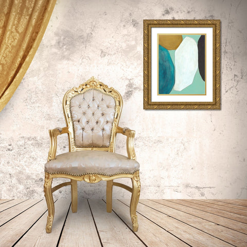 Boulder II Gold Ornate Wood Framed Art Print with Double Matting by Fuchs, Jodi