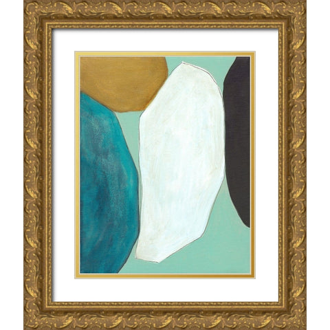 Boulder II Gold Ornate Wood Framed Art Print with Double Matting by Fuchs, Jodi