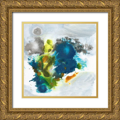 Color Fuse II Gold Ornate Wood Framed Art Print with Double Matting by Fuchs, Jodi
