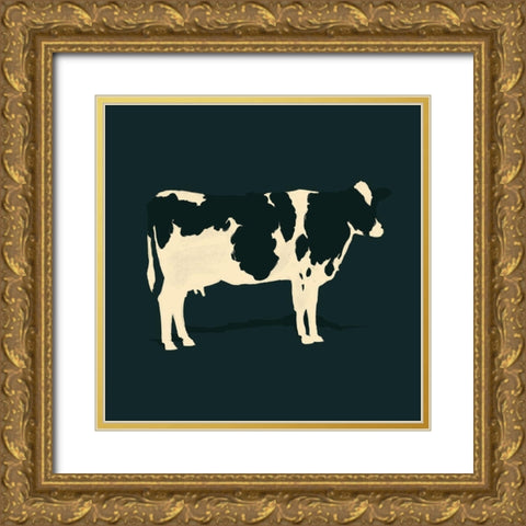 Refined Holstein II Gold Ornate Wood Framed Art Print with Double Matting by Green, Jacob