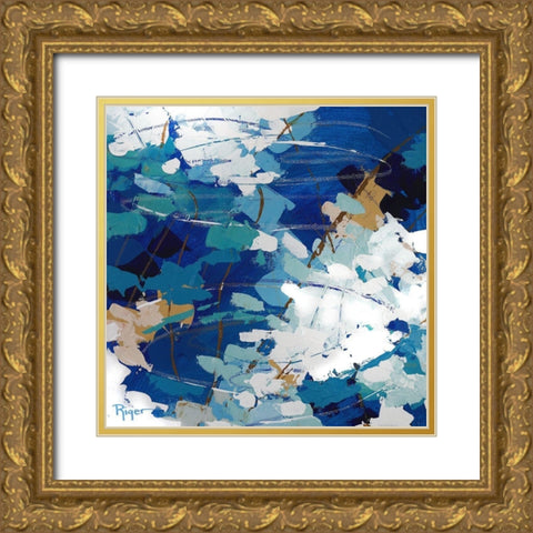 Ripples in Still Water II Gold Ornate Wood Framed Art Print with Double Matting by Riger, Sue