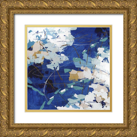 Ripples in Still Water III Gold Ornate Wood Framed Art Print with Double Matting by Riger, Sue