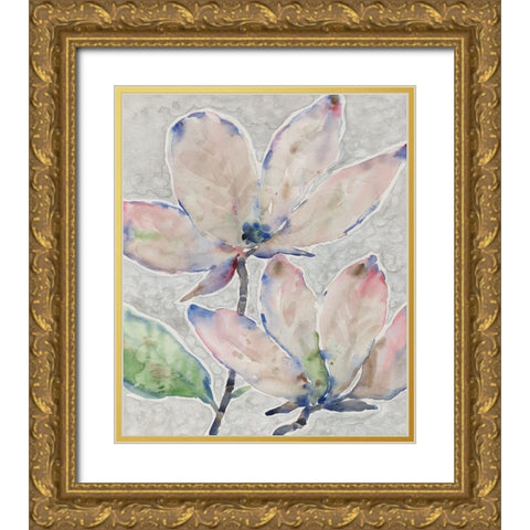 Blossom Study II Gold Ornate Wood Framed Art Print with Double Matting by OToole, Tim