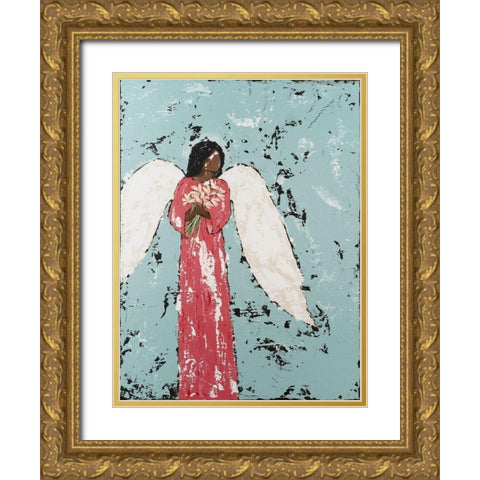 Earthly Angel I Gold Ornate Wood Framed Art Print with Double Matting by Reynolds, Jade