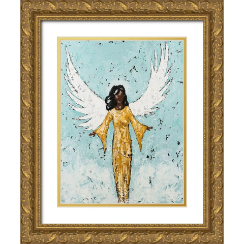 Earthly Angel II Gold Ornate Wood Framed Art Print with Double Matting by Reynolds, Jade