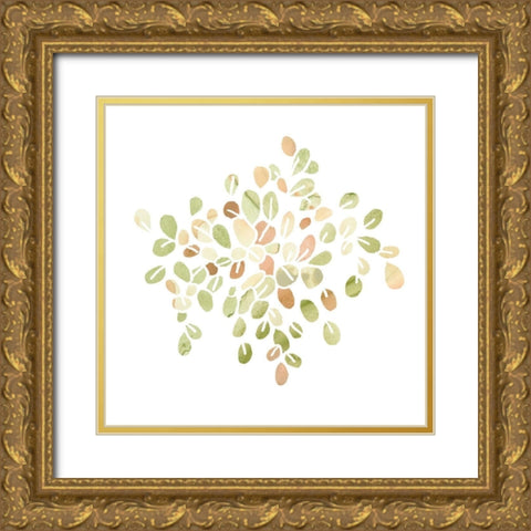 Succulent Cameo IV Gold Ornate Wood Framed Art Print with Double Matting by Vess, June Erica
