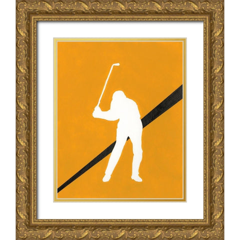 Its All About the Game III Gold Ornate Wood Framed Art Print with Double Matting by Moore, Regina
